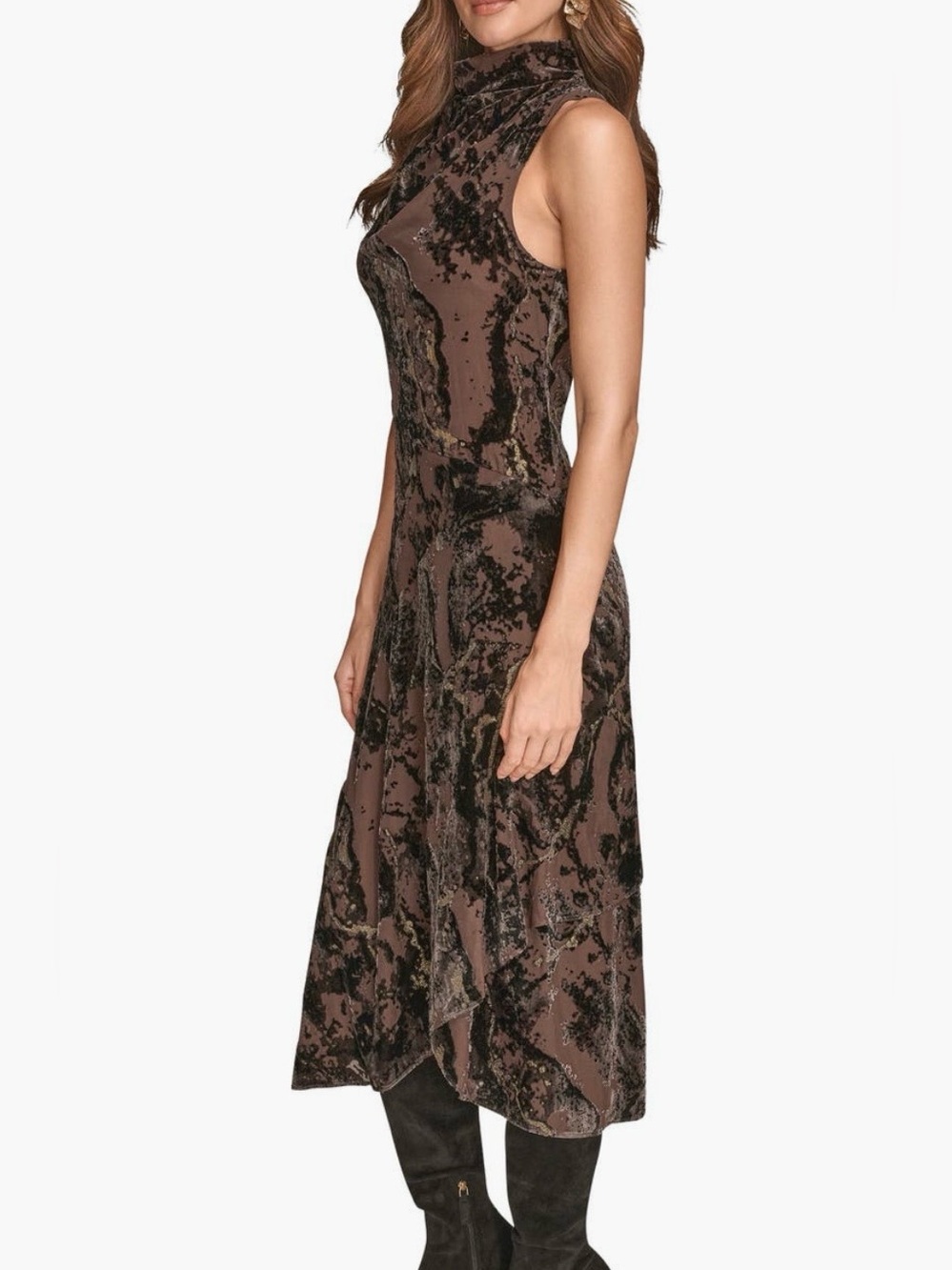 Donna Karan New York
Sleeveless
Metallic Burnout
Midi Dress - Picture 4 of 10